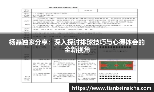 杨磊独家分享：深入探讨排球技巧与心得体会的全新视角